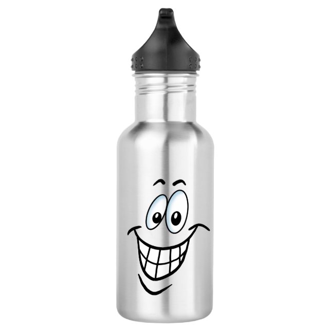 Garrafa Cartoon de rosto sorridente (Direita)