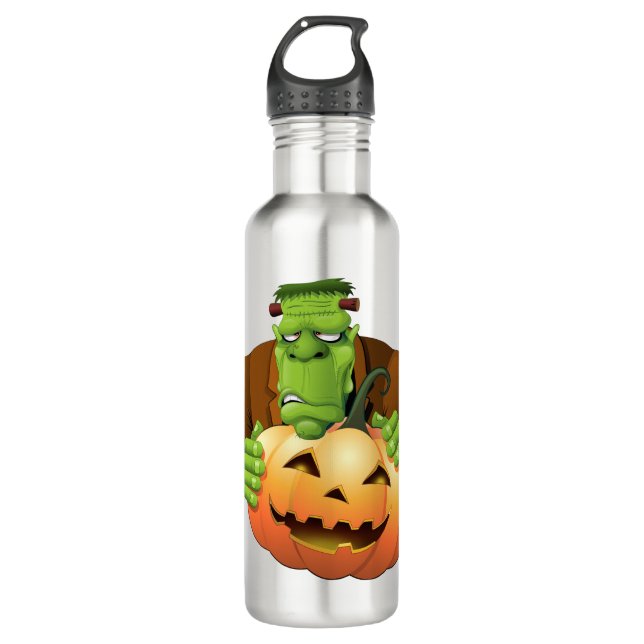 Garrafa Cartoon Frankenstein Monster com Pumpkin (Frente)