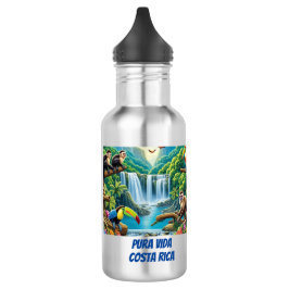 Garrafa Cascata tropical da floresta tropical úmida