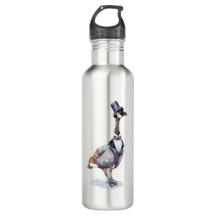 Garrafa Cavalheiro vitoriano ganso num chapéu alto