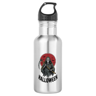 Garrafa Ceifador de almas Halloween Arte de gravura vintag