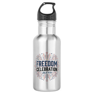 Garrafa Celebração da Liberdade 4 de Julho Camisa Patrióti