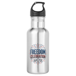 Garrafa Celebração da Liberdade Camisa Patriótica de 4 de