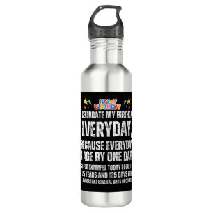 Garrafa Celebro meu aniversário todos os dias