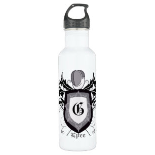 Garrafa Cercando a prata da crista do Epee