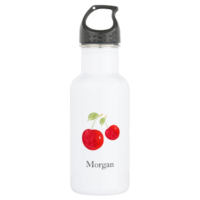 Garrafa Cerejas De Aquarela (Frente)