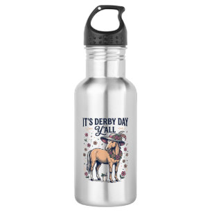 Garrafa Chapéu Floral Cavalo Derby Day Y'all