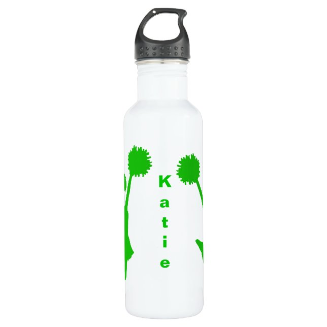 Garrafa Cheerleader Verde Personalizado (Frente)