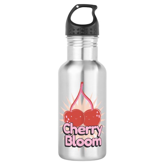 Garrafa Cherry Bloom Stainless Steel Water Bottle (Frente)