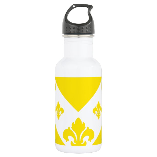 Garrafa Chevron feito sob encomenda 1 amarelo (Frente)