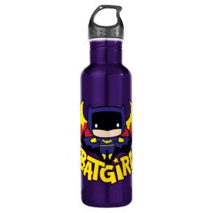 Garrafa Chibi Batgirl Com Skyline & Logo Gotham