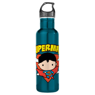Garrafa Chibi Superman Bolinhas Shield e Nome