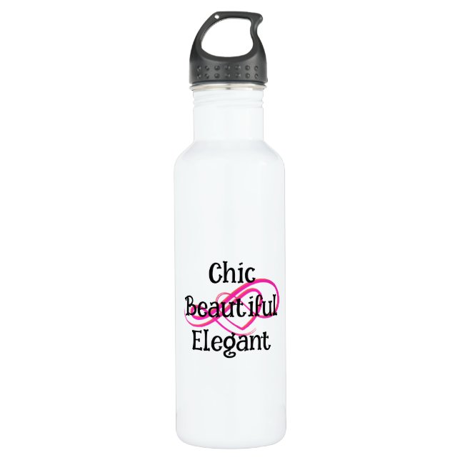 Garrafa Chic, Beautiful, Elegant Water Bottle (Frente)