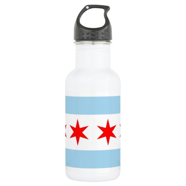 Garrafa Chicago Flag, Illinois State Liberty Bottle (Frente)
