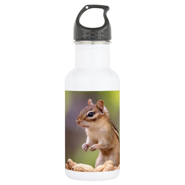 Garrafa Chipmunk com amendoins (Frente)