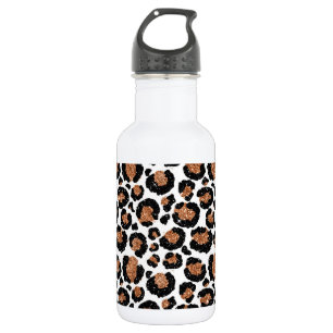 Garrafa Chita da folha branca e Dourado - teste padrão do