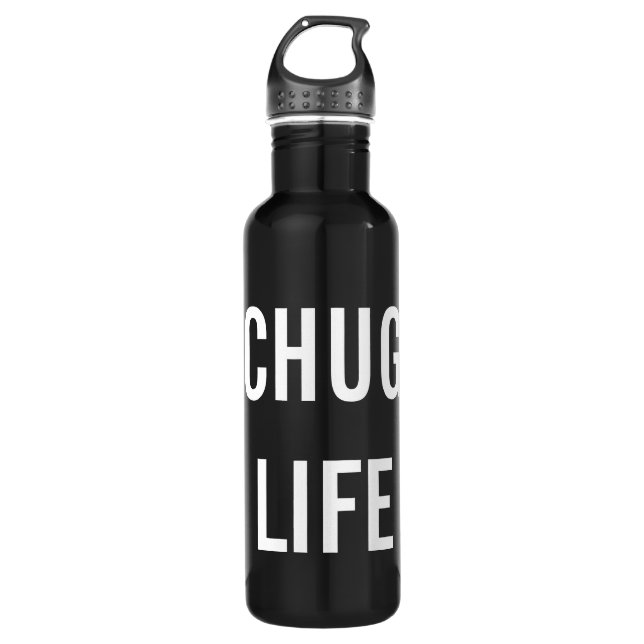 Garrafa #chuglife personalizado vida do Chug (Frente)