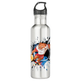 Garrafa Chute como se estivesse quente. futebol de animaçã