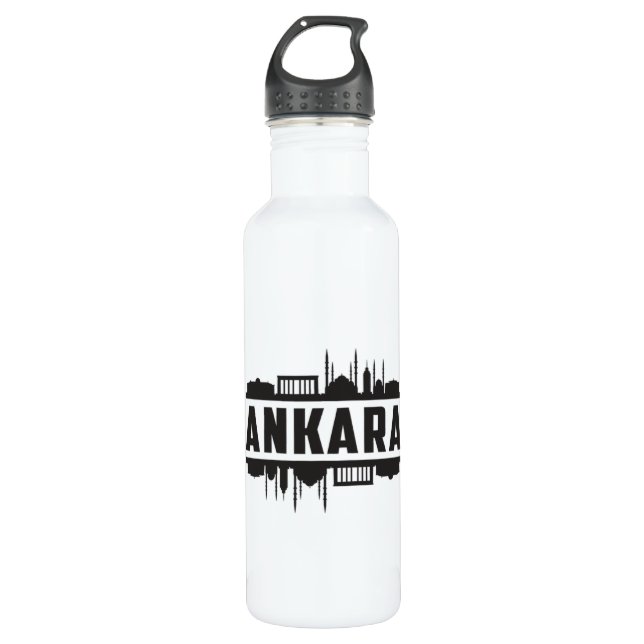 Garrafa Cidade de Ancara Turquia - Skyline Cityscape Ideia (Frente)