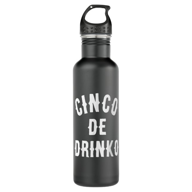 Garrafa Cinco De Drinko Funny Bebendo Mexicano Oferta Idei (Frente)