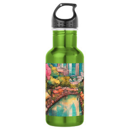 Garrafa Cingapura Vista Colorida