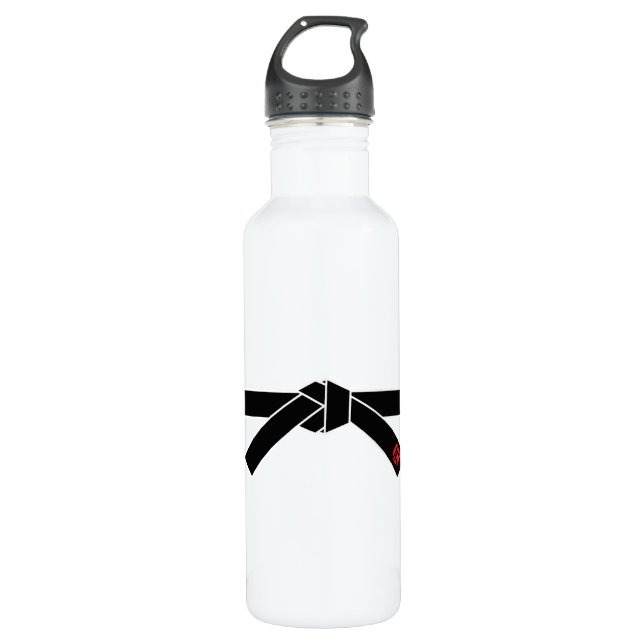 Garrafa Cinturão negro, 黒帯 das artes marciais, 武道 (Frente)