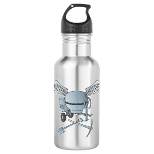 Garrafa Cinza azul de misturador de betão