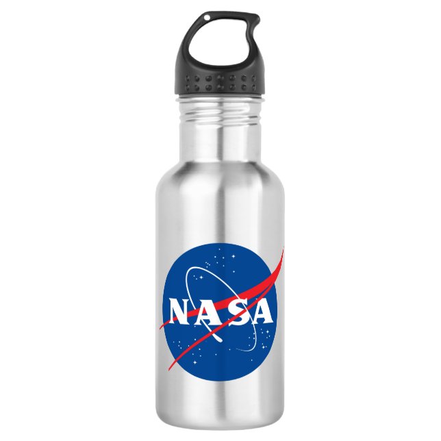 Garrafa Cinza de Mercúrio da NASA Icônica 18 oz (Frente)