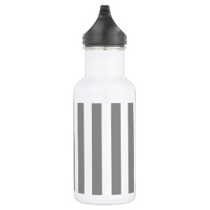 Garrafa Cinzas e listras brancas de doce