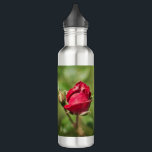 Garrafa Citação inspiracional com imagem florescente rosa<br><div class="desc">Uma bela fotografia de uma rosa vermelha floresce,  com uma citação inspiradora que diz: "Eu sou um jardim de um rosa solteiro,  florescendo de maneiras infinitas"</div>