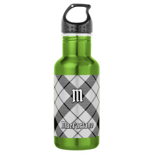 Garrafa Clan MacFarlane Black and White Tartan