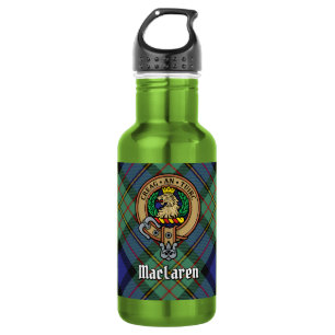 Garrafa Clan MacLaren Crest sobre Tartan