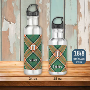 Garrafa Clan Pollock Tartan Stainless Steel Water Bottle