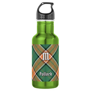 Garrafa Clan Pollock Tartan Stainless Steel Water Bottle