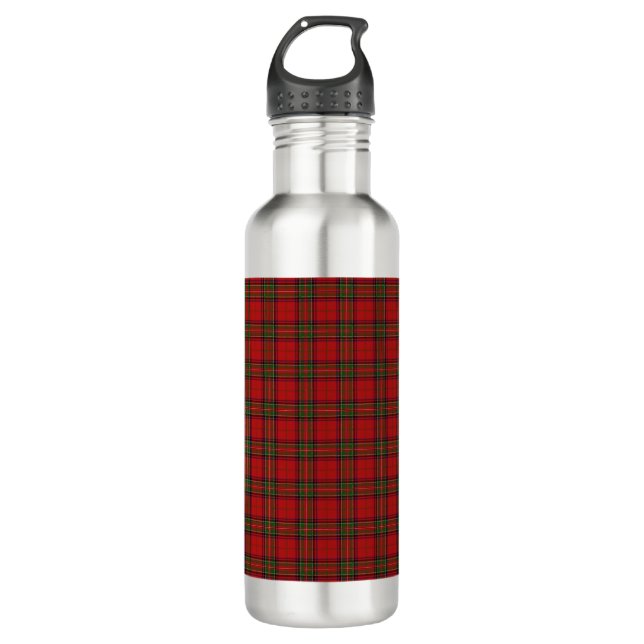 Garrafa Clan Stewart Royal Scottish Tartan Xadrez Patterno (Frente)
