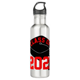 Garrafa Classe de Boné de Formando Vermelho 2024