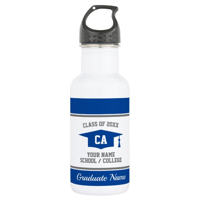 Garrafa Classe de Graduação de segundo grau do nome person (Frente)