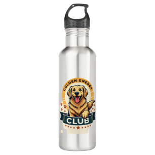Garrafa Clube de Energia Dourada Retriever Dourado Vintage
