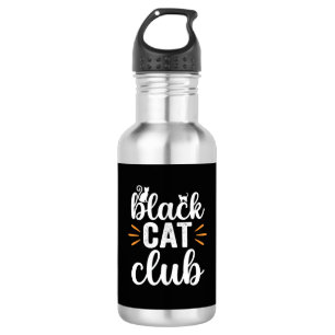 Garrafa Clube do Gato Preto Design de Halloween