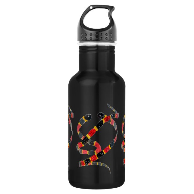 Garrafa Cobra Art Black Red (Frente)