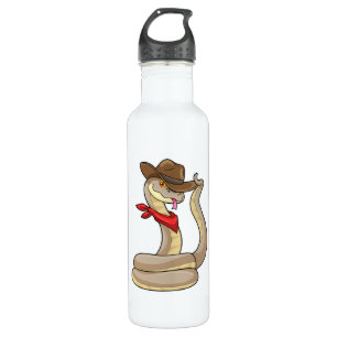 Garrafa Cobra como Cowboy com Scarf