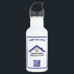 Garrafa Código QR do logotipo da sua empresa<br><div class="desc">Clássico e Simples — o logotipo da sua empresa e o código QR mais o número de telefone (ou o seu texto) nesta garrafa de água de aço inoxidável. Você também pode combinar a cor do seu texto, borda e QR com as cores da sua empresa. Quaisquer perguntas sobre design...</div>
