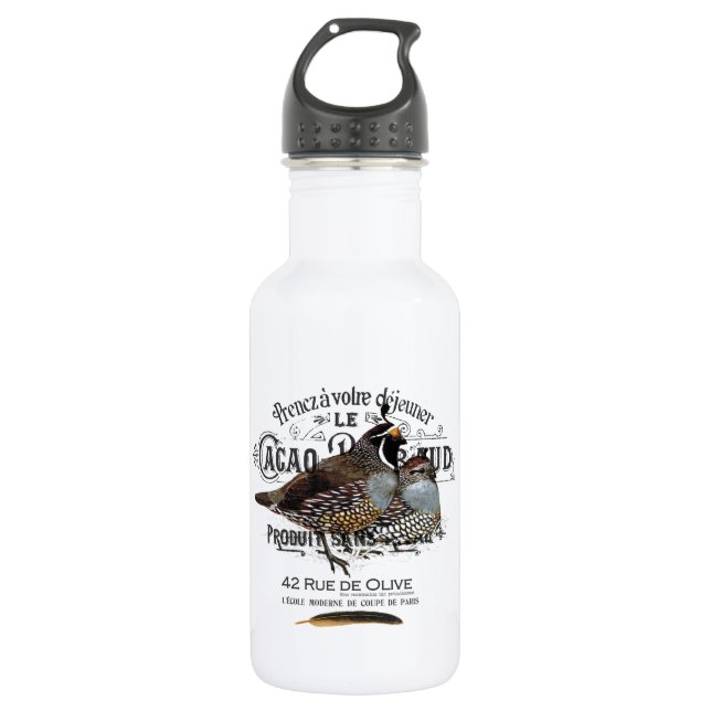 Garrafa codorniz de outono moderno (Frente)