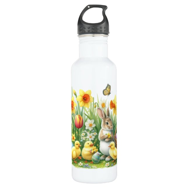 Garrafa Coelho/primavera Clássico/Vintage/frango (Frente)