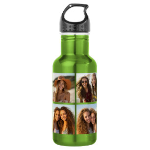 Garrafa Colagem de Fotos Personalizada com Fotos Quadradas