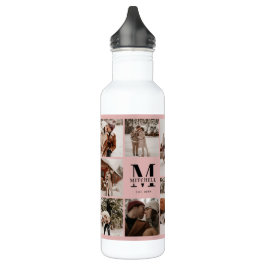 Garrafa Colagem Personalizada de Monograma e Fotografia Co