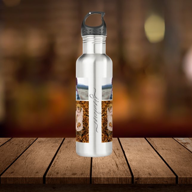 Garrafa Colagem Simples Família Ama Moderna Vovó Mãe (Criador carregado)