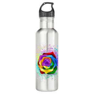 Garrafa Colorful Rainbow Rose
