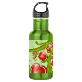 Garrafa Com muito amor Corações Amarelos Vermelhos Arte Fr