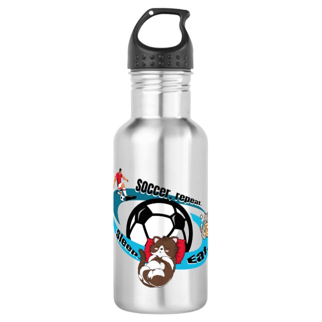 Garrafa Coma, durma, futebol, repita. (Frente)